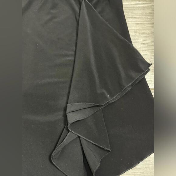 White House Black Market Black Halter Ruffle Marilyn Monroe Y2k Top Size- Medium - Picture 4 of 5